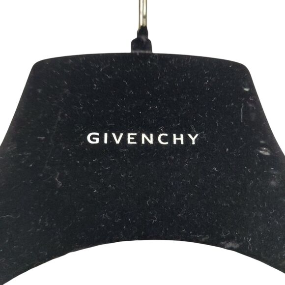 Vintage Givenchy Velvet Clothes Hanger Designer Luxury Black Blazer Coat Jacket - Picture 3 of 8